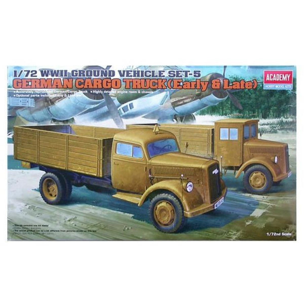 ACADEMY 1/72 German Cargo Truck (Early & Late)