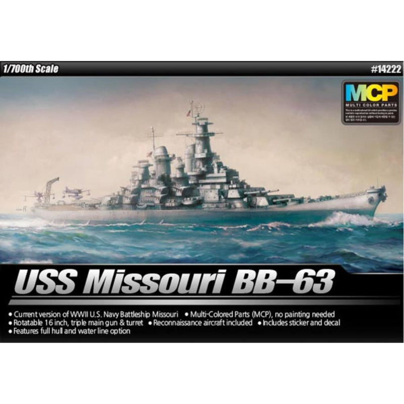 ACADEMY 1/700 USS Missouri BB-63 MCP