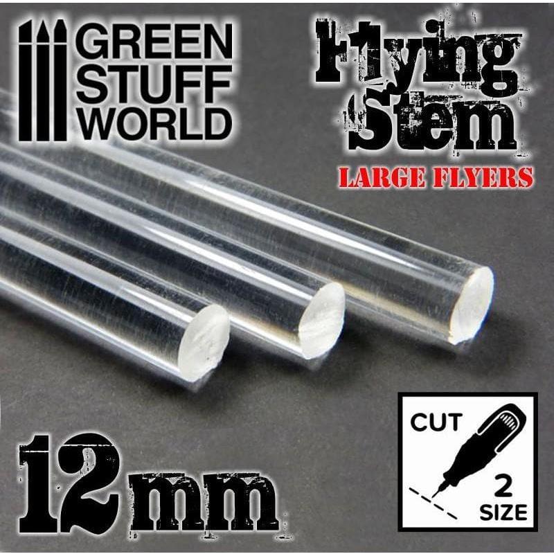 GREEN STUFF WORLD Acrylic Rods - Round 12 mm Clear