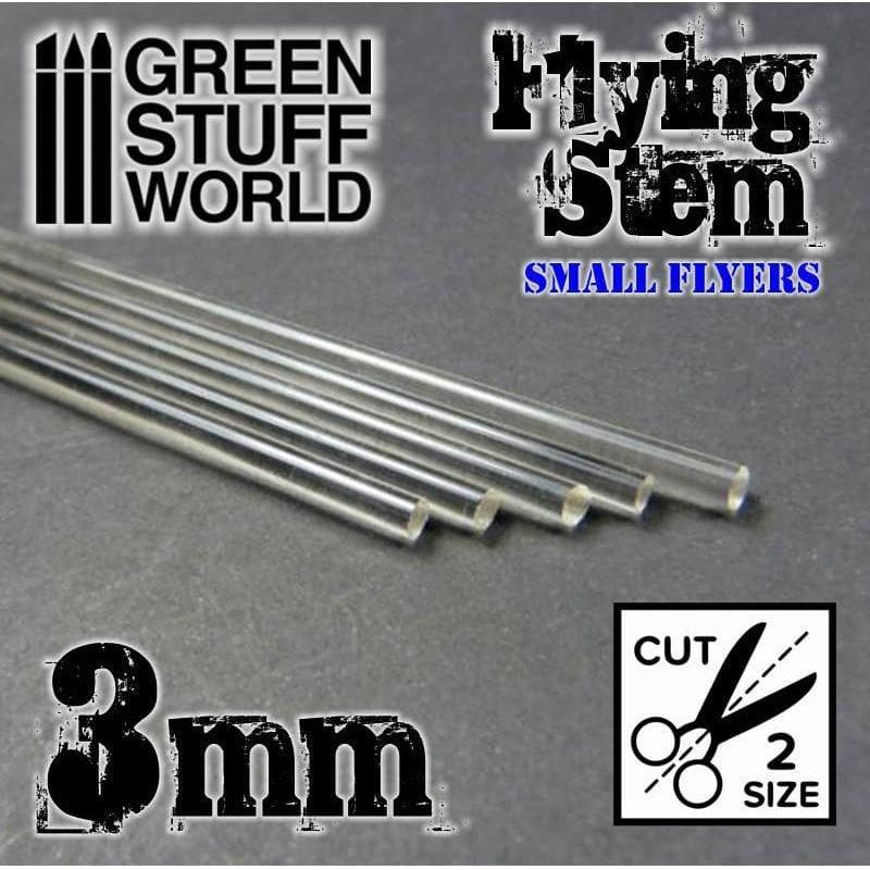 GREEN STUFF WORLD Acrylic Rods - Round 3.0 mm Clear