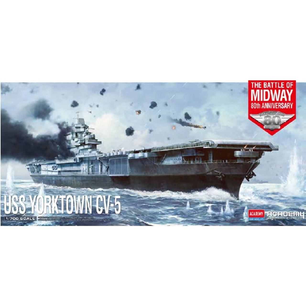 ACADEMY 1/700 USS Yorktown CV-5 "Battle of Midway"