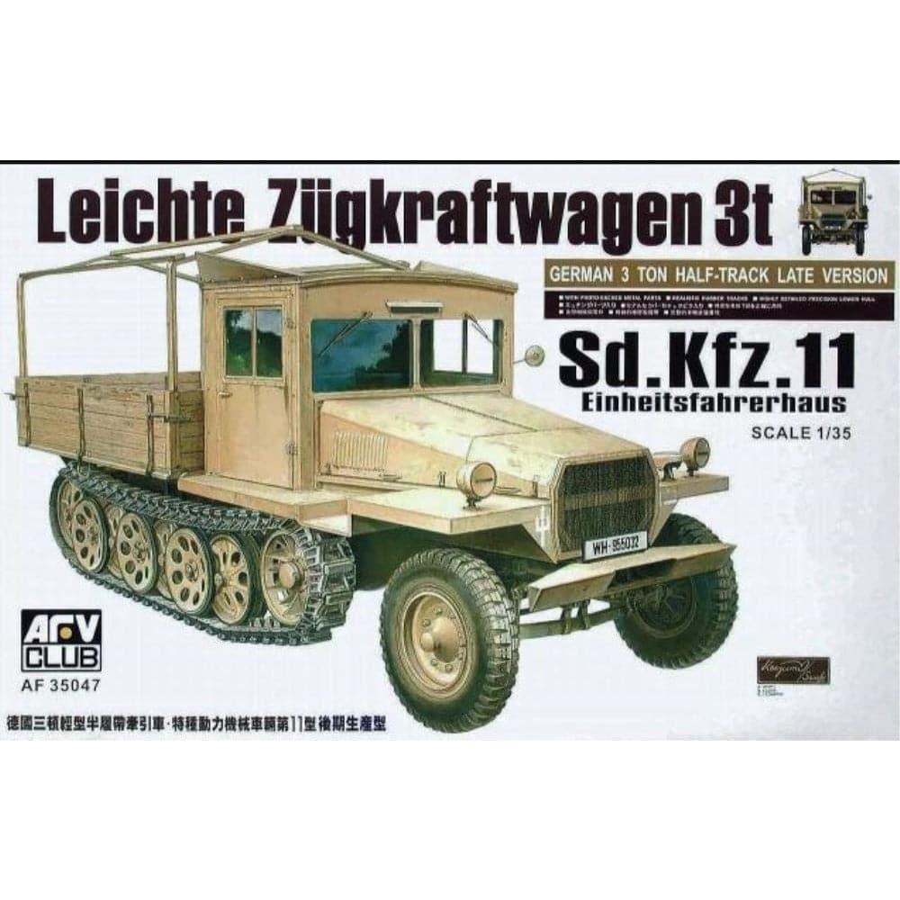 AFV CLUB 1/35 Sdkfz11 Late Version of Sdkfz11 with Wood Cab