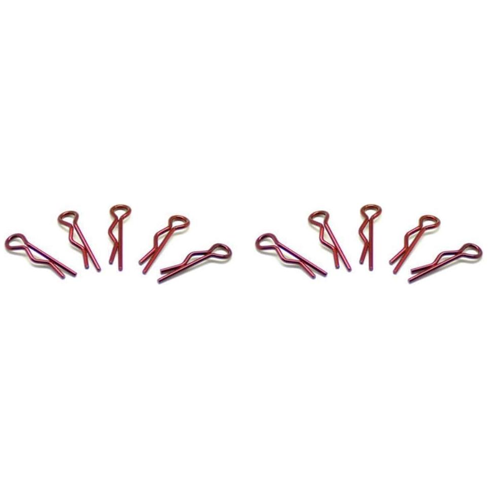 ARROWMAX Small Body Clip 1/10 - Metallic Red(10)