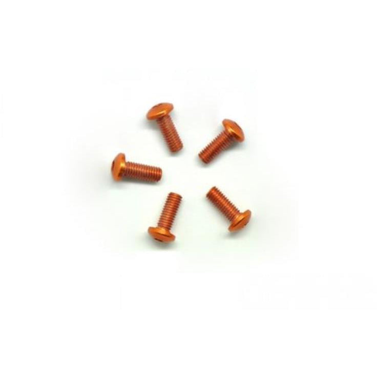 ARROWMAX Alu Screw Allen Roundhead M3X8 Orange (7075) (5)
