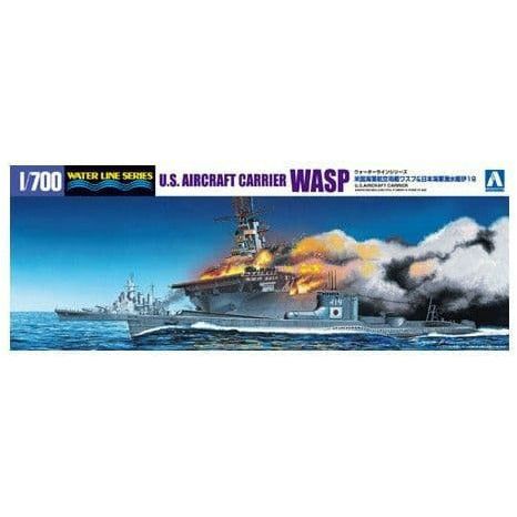 AOSHIMA 1/700 U.S.S Carrier Wasp & I.J.N.Submarine I-19