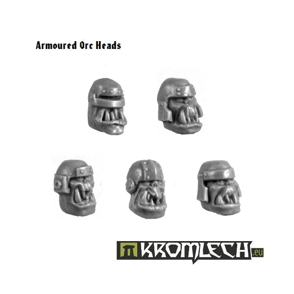 KROMLECH Armoured Orc Heads (10)