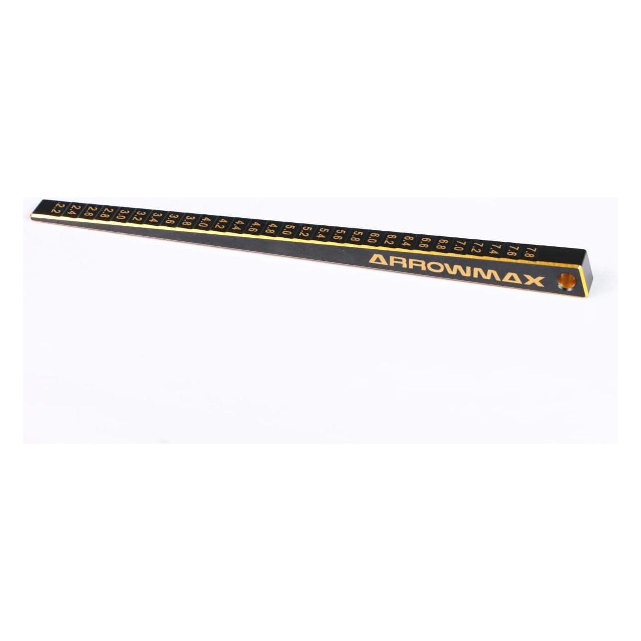 ARROWMAX Ultra-Fine Chassis Ride Height Gauge 2-8mm (0.1mm) Black Golden