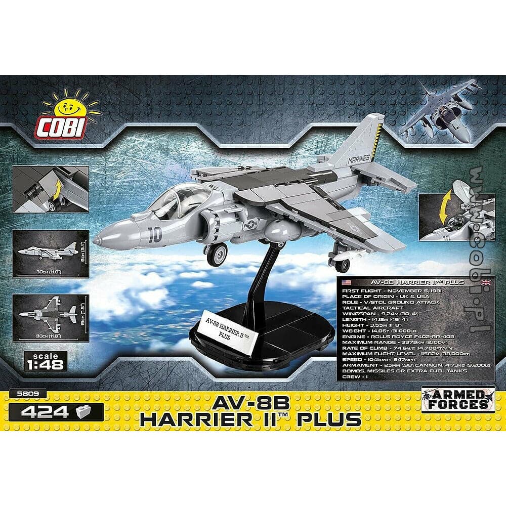 COBI Armed Forces - AV-8B Harrier II Plus (424 Pieces)