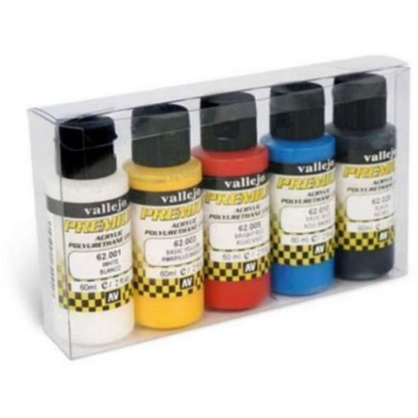 VALLEJO Premium Airbrush Color Opaque Colors 5 Colour Set