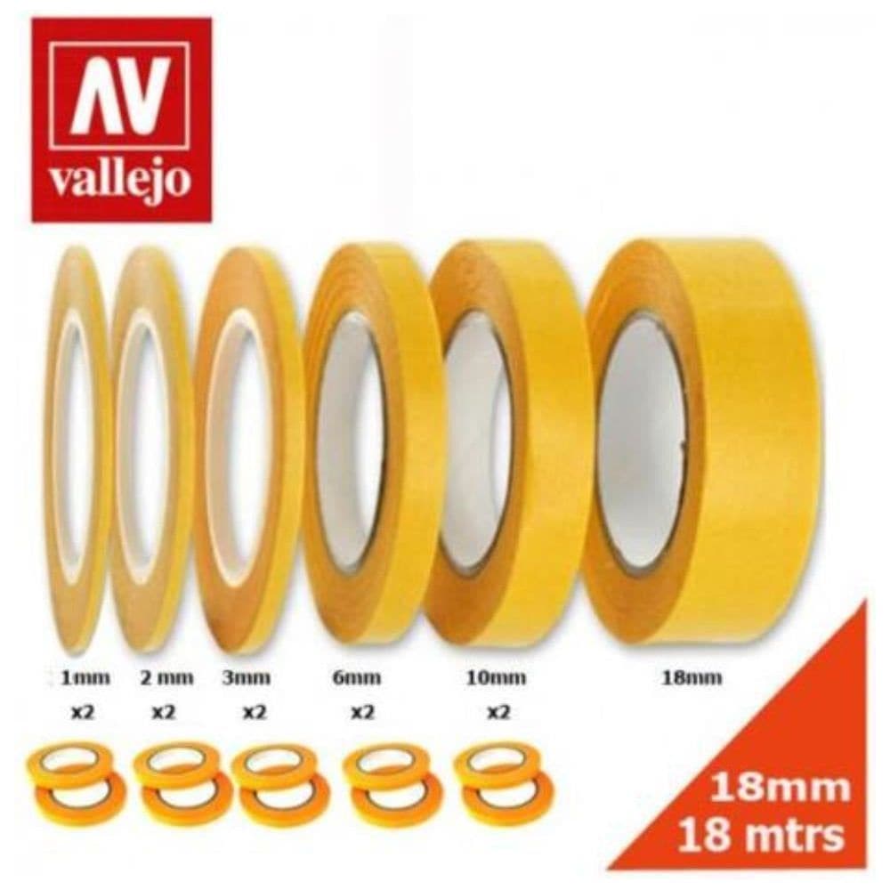 VALLEJO Precision Masking Tape 1mmx18m Twin Pack