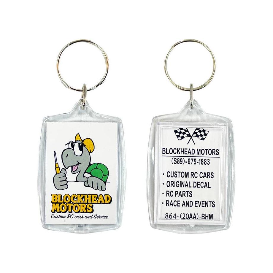 BLOCKHEAD MOTORS Comic Keychain