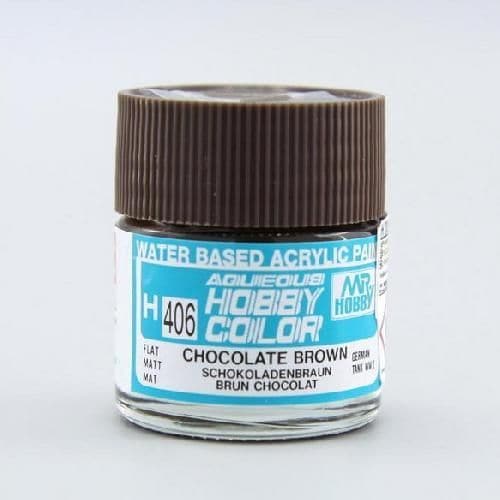 MR HOBBY Aqueous Flat WWII Chocolate Brown 10ml