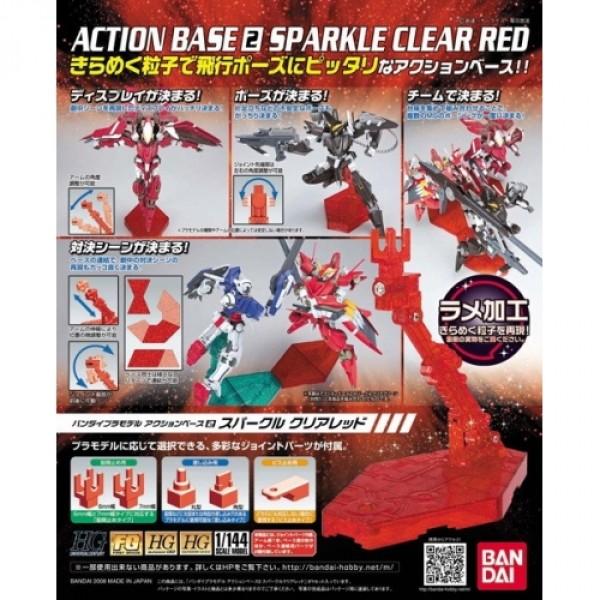 BANDAI Action Base2 Sparkle Clear Red