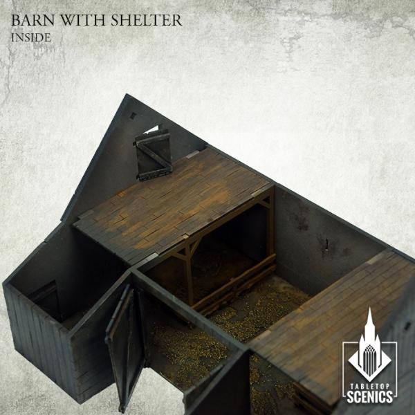 TABLETOP SCENICS Poland 1939 Barn with Shelter