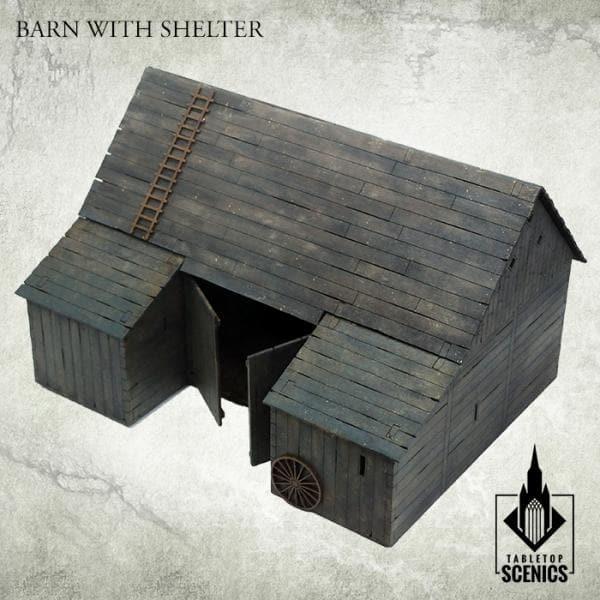 TABLETOP SCENICS Poland 1939 Barn with Shelter