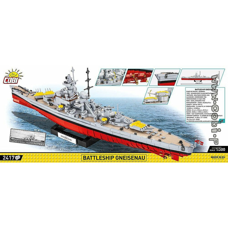 COBI WWII - Battleship Gneisenau 2417 pcs