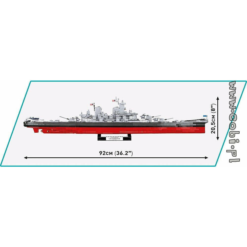COBI WWII - Missouri Battleship (BB-63) 2640 Pieces