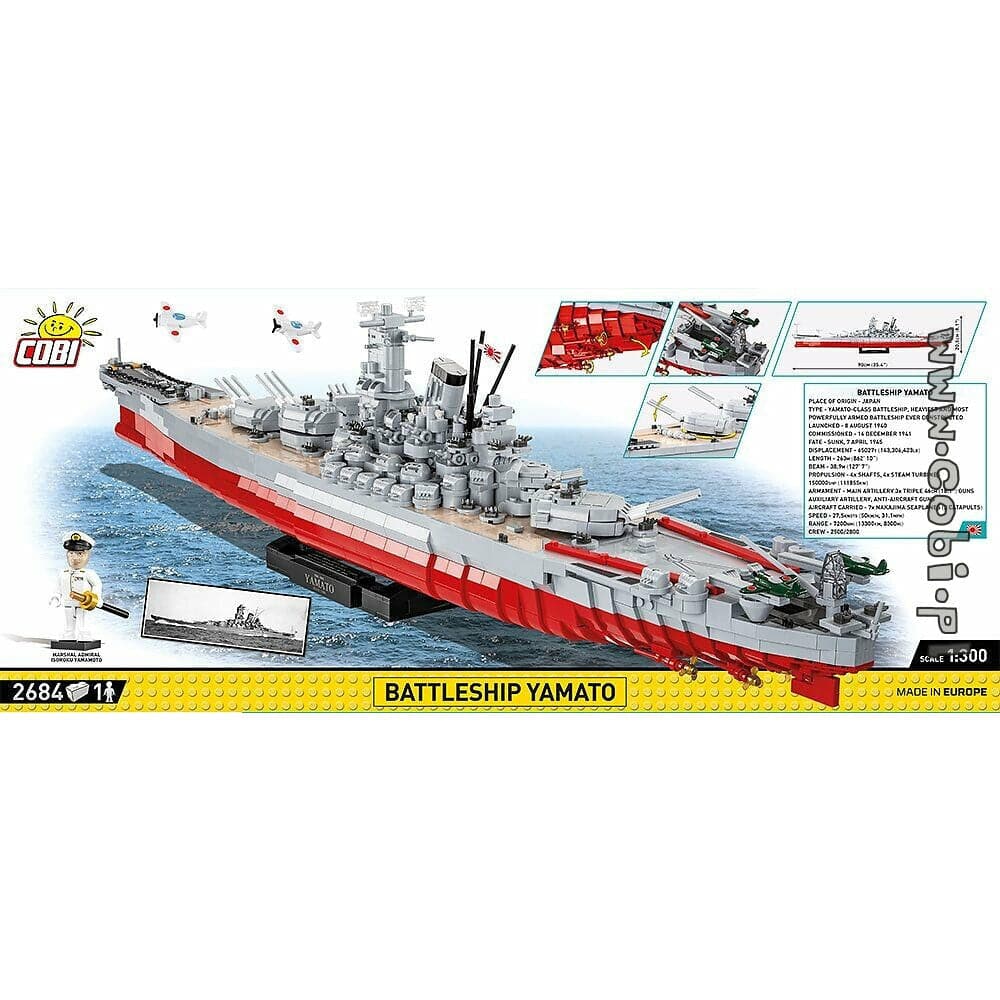 COBI WWII - Battleship Yamato Ex Ed 2684 pcs