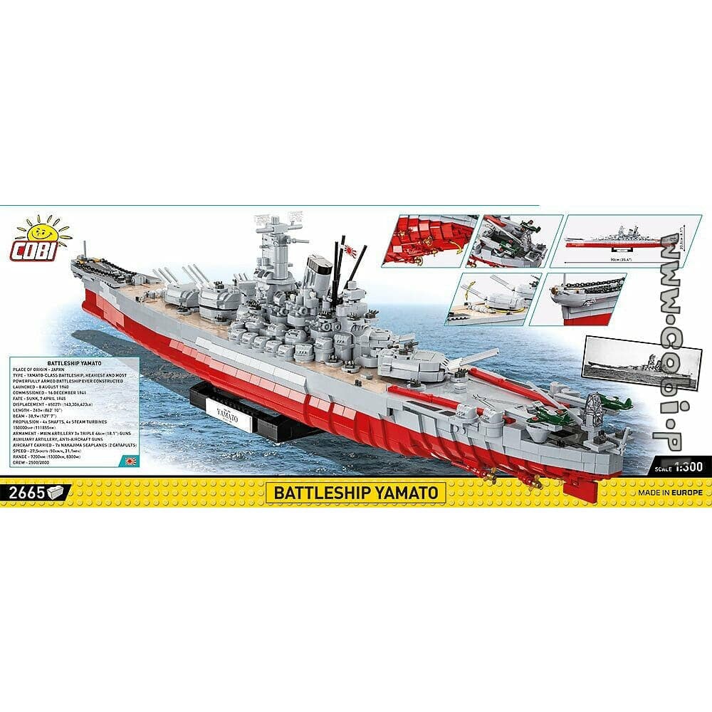 COBI WWII - Battleship Yamato 2665 pcs