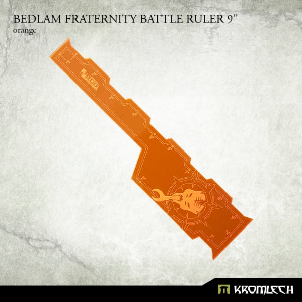 KROMLECH Bedlam Fraternity Battle Ruler 9" (Orange) (1)