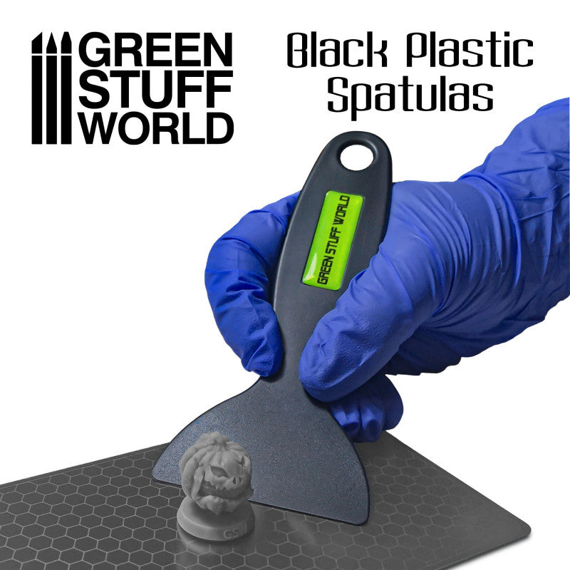 GREEN STUFF WORLD Black Plastic Spatulas - 3D Printer