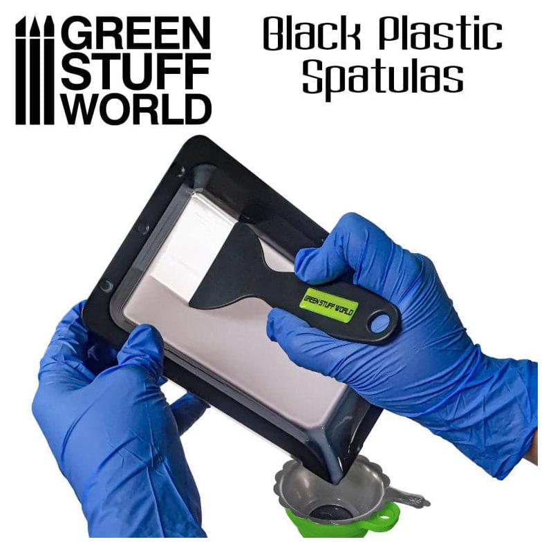 GREEN STUFF WORLD Black Plastic Spatulas - 3D Printer