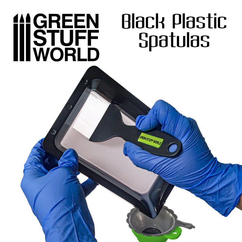 GREEN STUFF WORLD Black Plastic Spatulas - 3D Printer