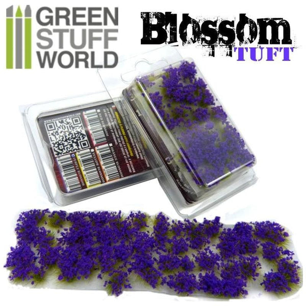 GREEN STUFF WORLD Blossom Tufts - 6mm Self-Adhesive - Purple