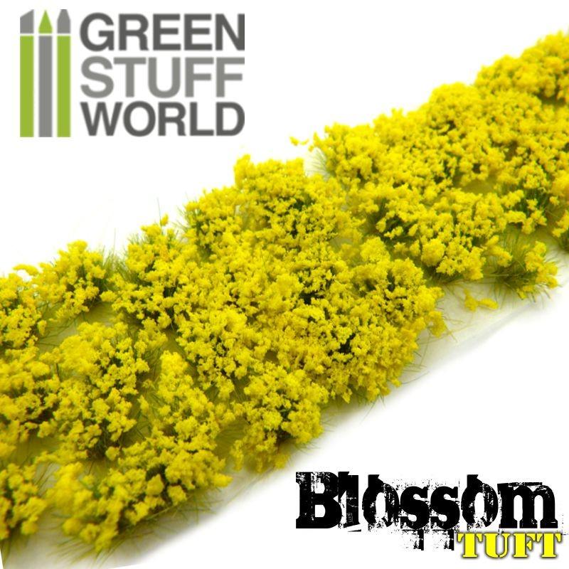 GREEN STUFF WORLD Blossom Tufts - 6mm Self-Adhesive Yellow