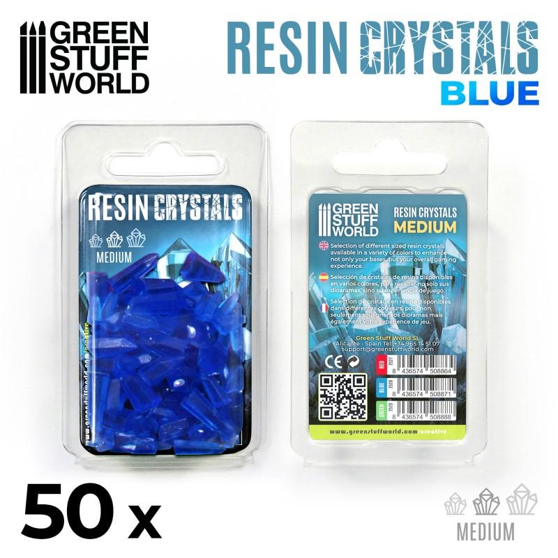 GREEN STUFF WORLD BLUE Resin Crystals - Medium
