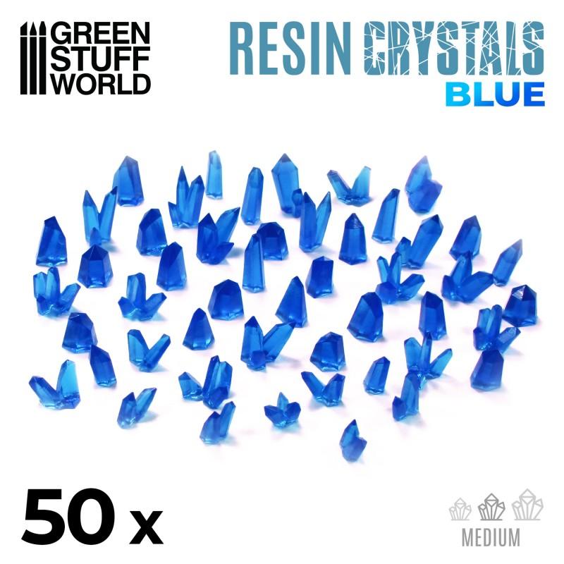 GREEN STUFF WORLD BLUE Resin Crystals - Medium