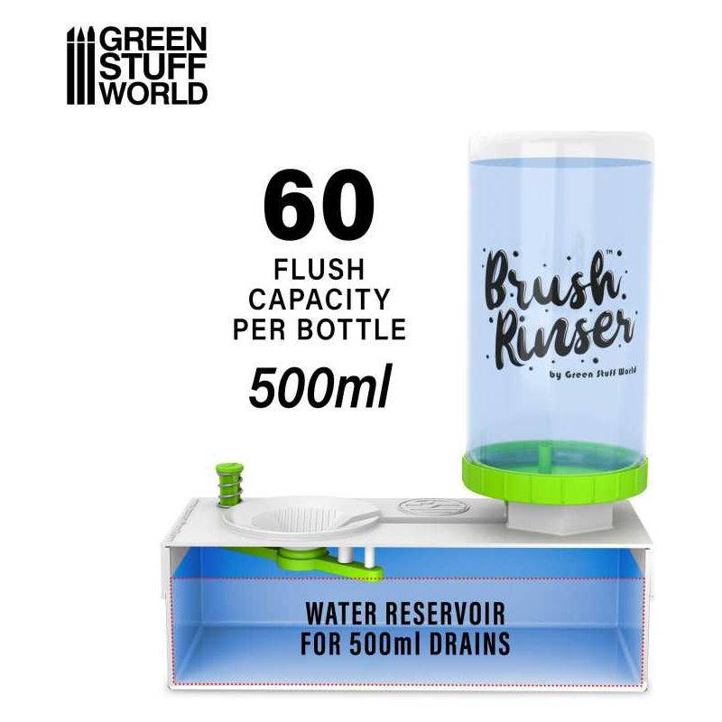 GREEN STUFF WORLD Brush Rinser Bottle 500ml - Green