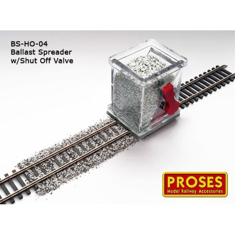 PROSES HO/OO Ballast Spreader Car and Ballast Glue Applicat