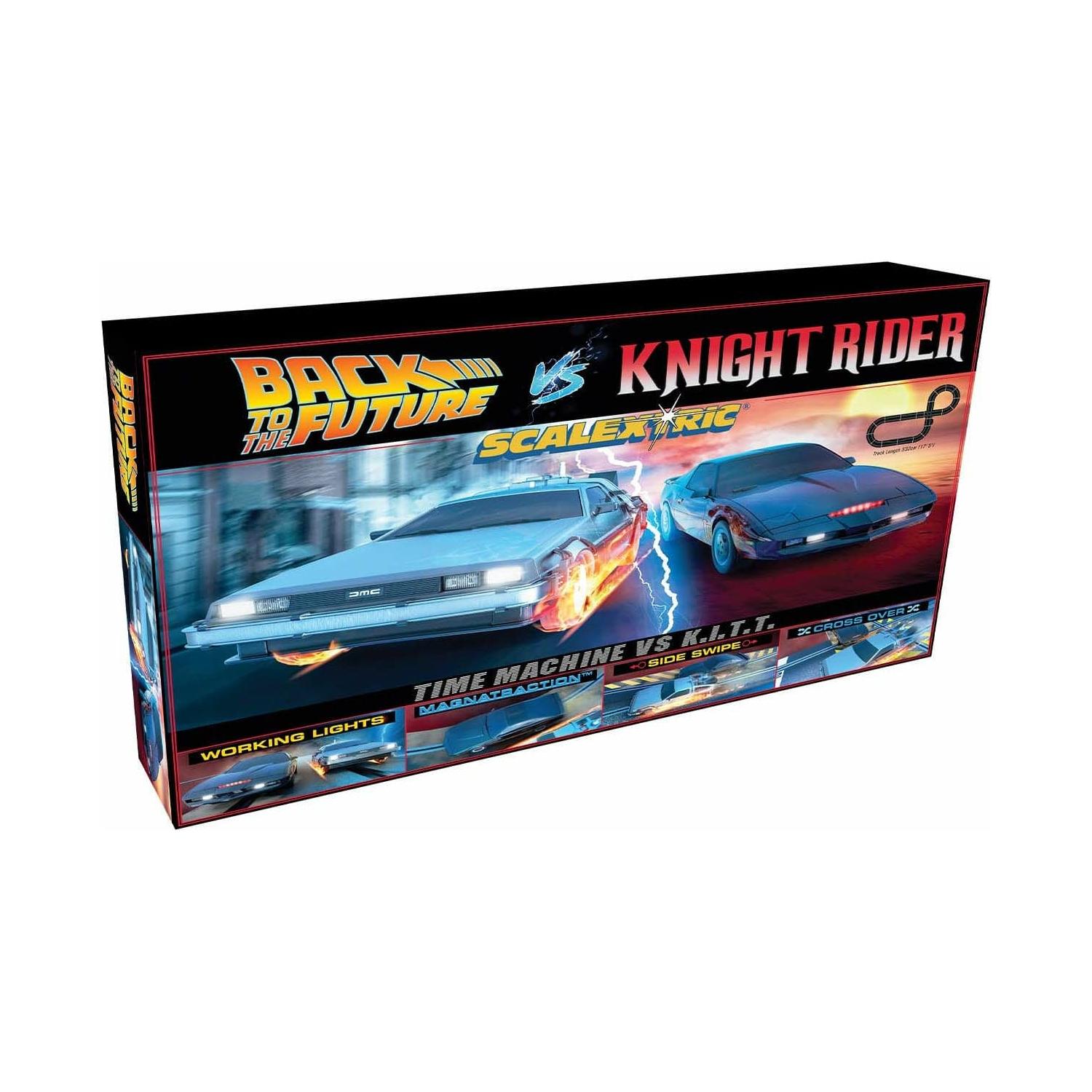 SCALEXTRIC Back to the Future vs Knight Rider Race Set