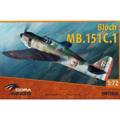 DORA WINGS 1/72 Bloch MB.151.C.1