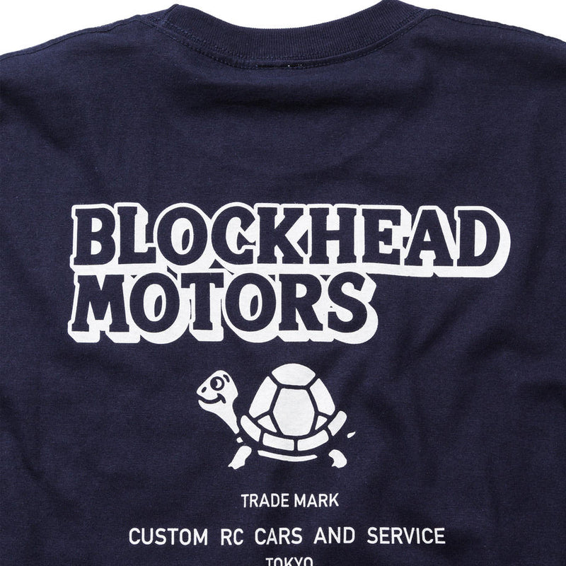 BLOCKHEAD MOTORS Long Sleeve T-Shirt Navy - M