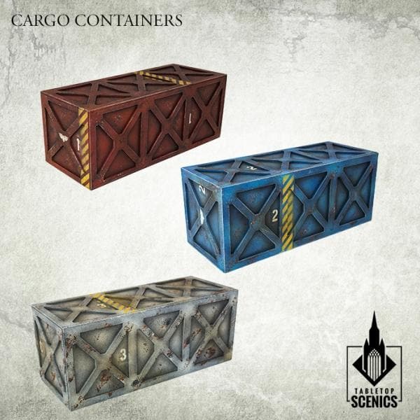 TABLETOP SCENICS Cargo Containers (3)