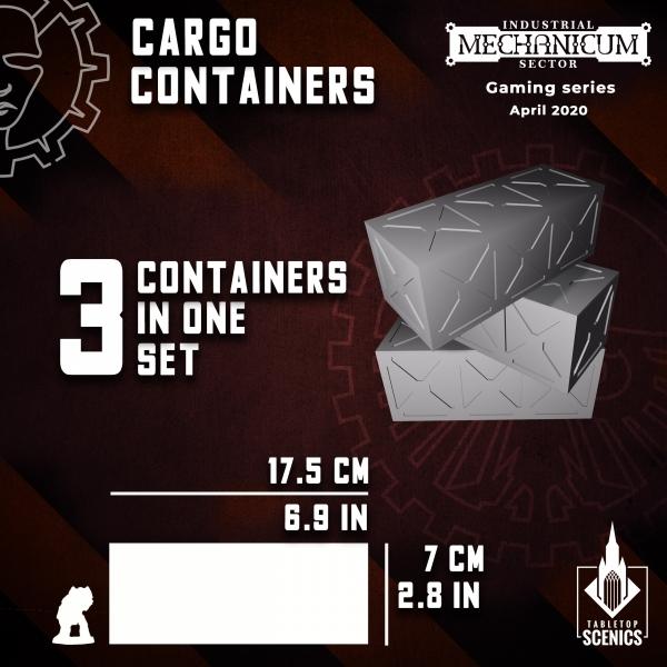 TABLETOP SCENICS Cargo Containers (3)