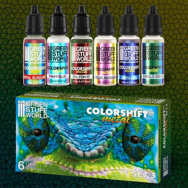 GREEN STUFF WORLD Colorshift Chameleon Acrylic Paint Set 3