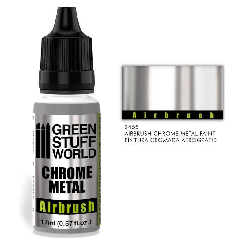 GREEN STUFF WORLD Chrome Paint - Airbrush 17ml