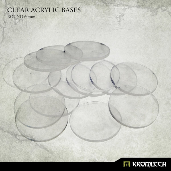 KROMLECH Clear Acrylic Bases: Round 60mm (15)