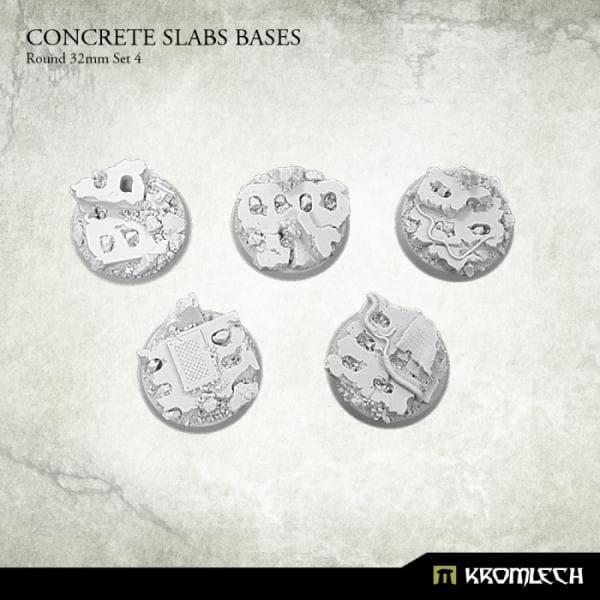 KROMLECH Concrete Slabs Round 32mm Set 4 (5)