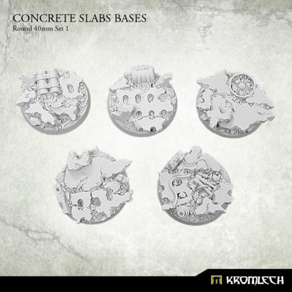 KROMLECH Concrete Slabs Round 40mm Set 1 (5)