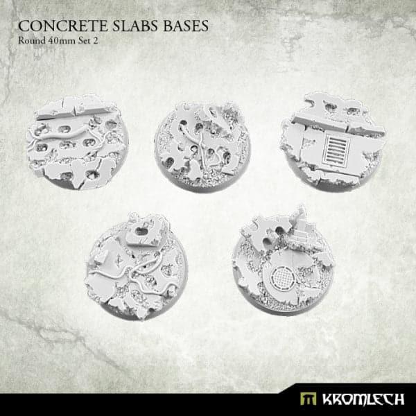 KROMLECH Concrete Slabs Round 40mm Set 2 (5)