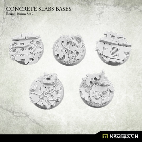 KROMLECH Concrete Slabs Round 40mm Set 2 (5)