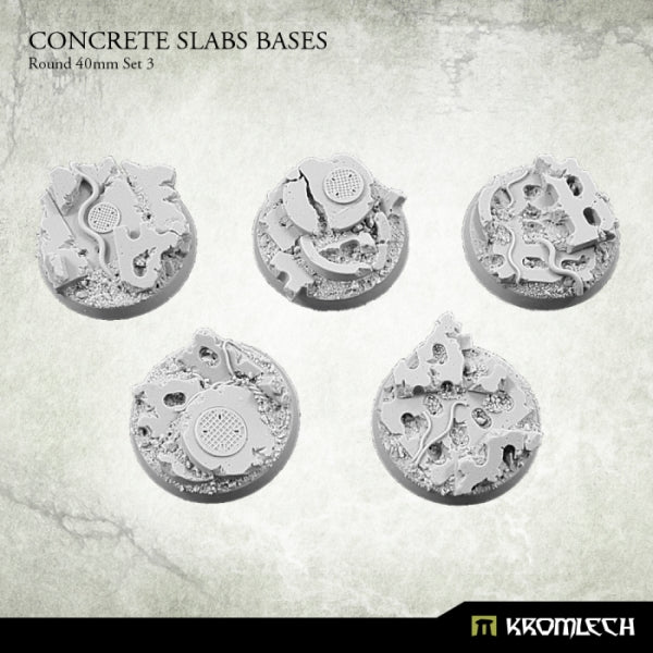 KROMLECH Concrete Slabs Round 40mm Set 3 (5)