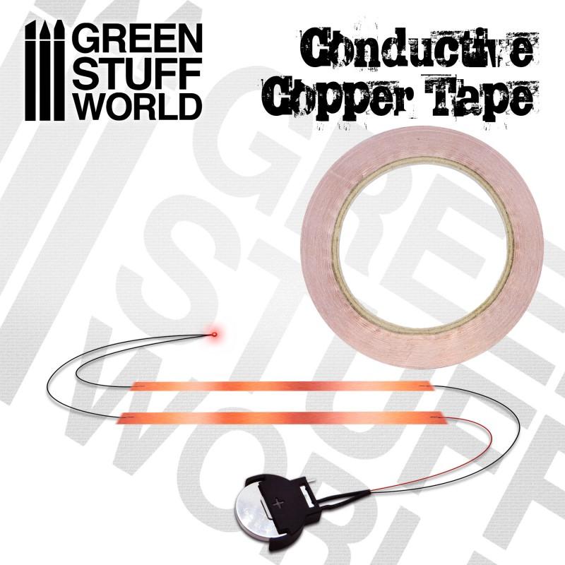 GREEN STUFF WORLD Conductive Copper Tape - 3mm x 20metres