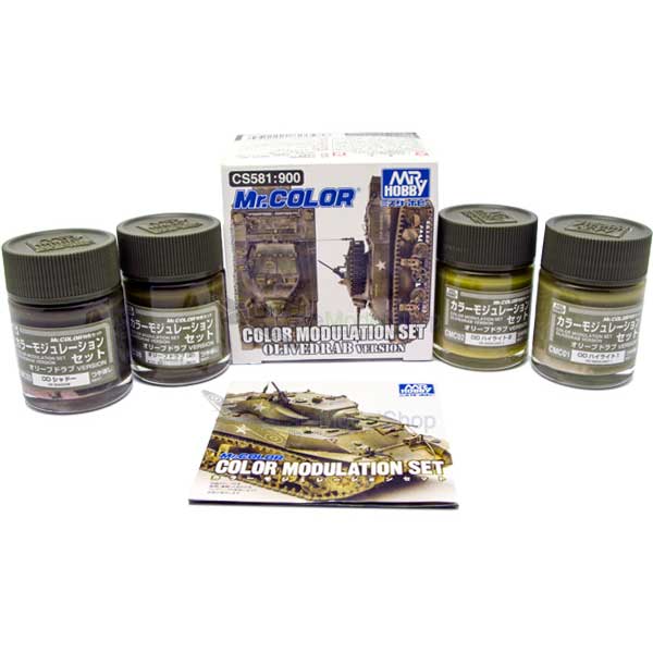 MR HOBBY Mr Color Olive Drab Modulation Set