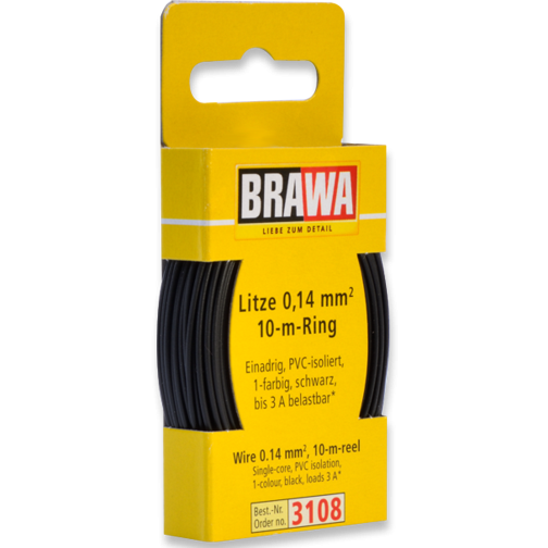 BRAWA Wire 0.14 mm², Black