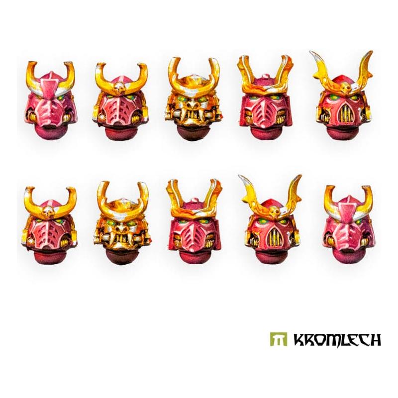 KROMLECH Cyber Samurai Veteran Heads (10)